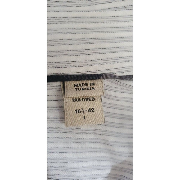 Burberry London Men’s 16.5 42 Sz L Striped Long Sleeve Button Down Cotto… - Picture 7 of 15